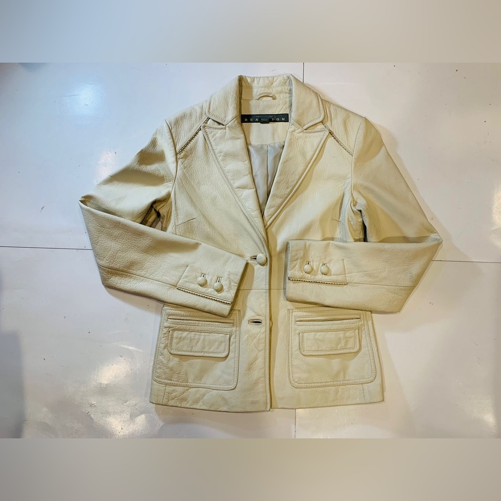 Kenneth Code Reaction Leather Blazer - image 4